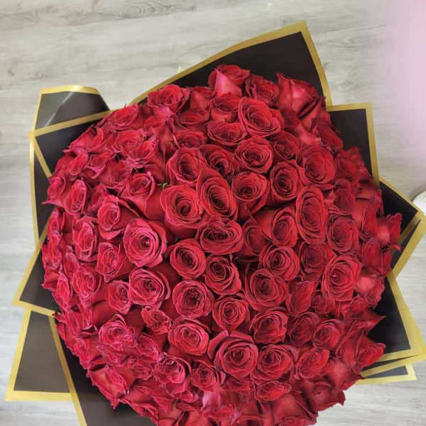 150 LARGE red rose bouquet VALENTINE PLATINUM EDITION!