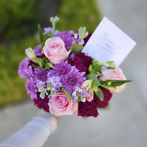 Purple splendor bouquet