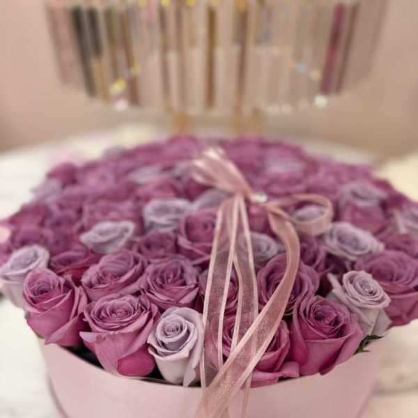 Blush & Lavender 70 Rose Luxury Box