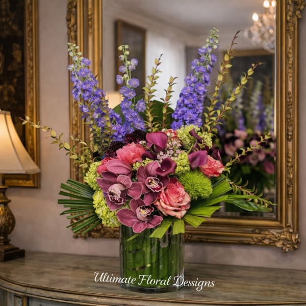 Vibrant Orchid & Delphinium Majesty