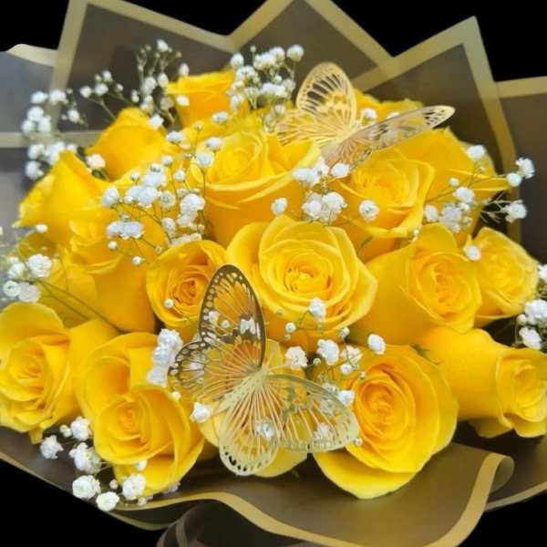 Yellow Hand Bouquet