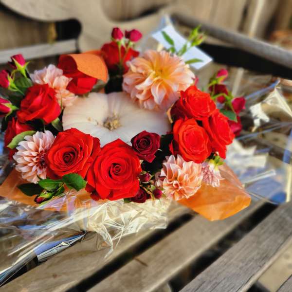 Rustling Red Authentic Pumpkin Arrangement