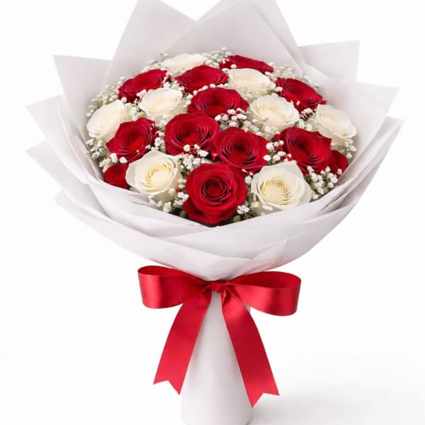 Valentine’s Day Bouquet - Red/White