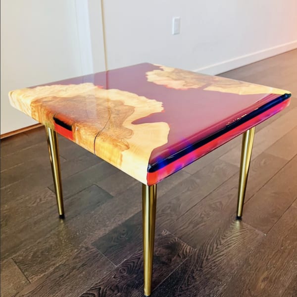Bespoke Wood, Resin, and Epoxy Coffee Table