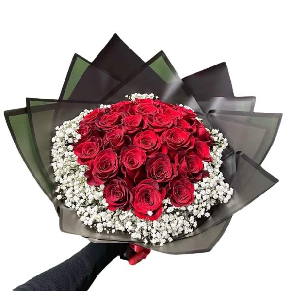 25 Kisses to You With Babies Breath