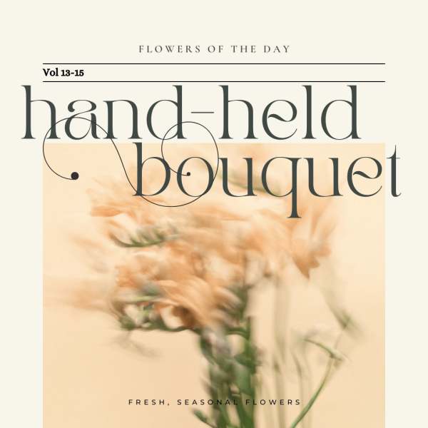 Fresh floral hand-held bouquet