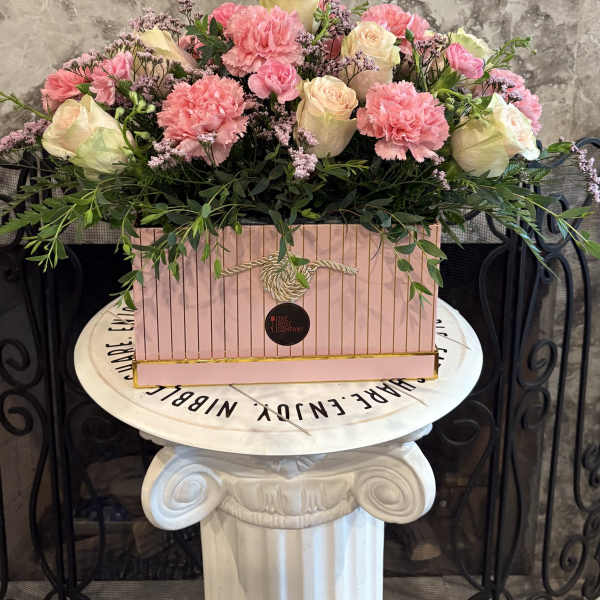 Romantic Pink Flower Box