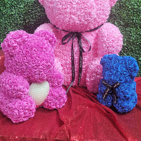 Cute Adorable Rose Teddy Bear.