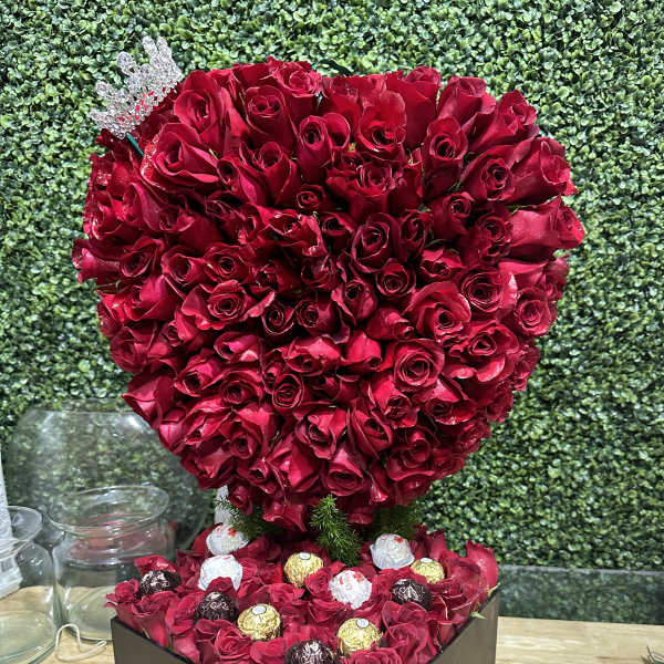 heart with chocolate