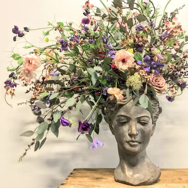 Custom Lady Head Vase