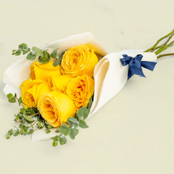 6 Rosas Amarillas (Foto de Referencia Al Estilo)