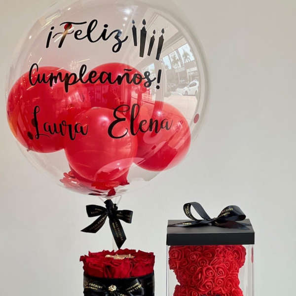 Personalized gift set - medium red