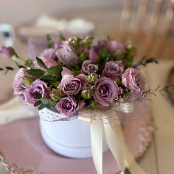 Mini Lilac Rose Arrangement