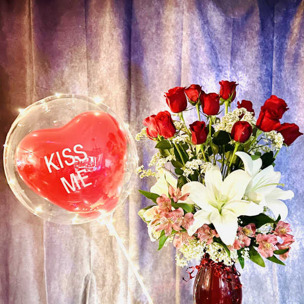 Kiss me valentine Lilies