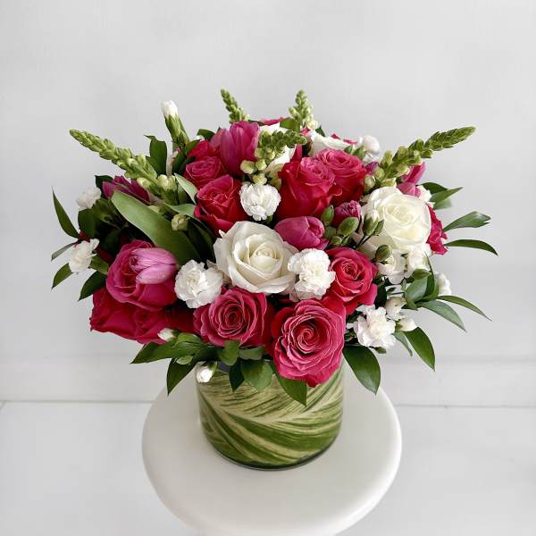 Radiant Rose Garden Vase