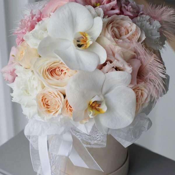 Elegant Peonies & Orchids Whisper Box
