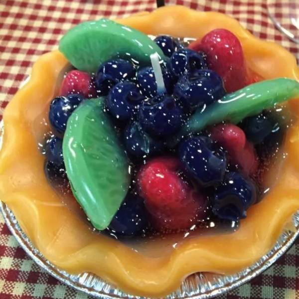 5" Fruit Pie Tart Candle