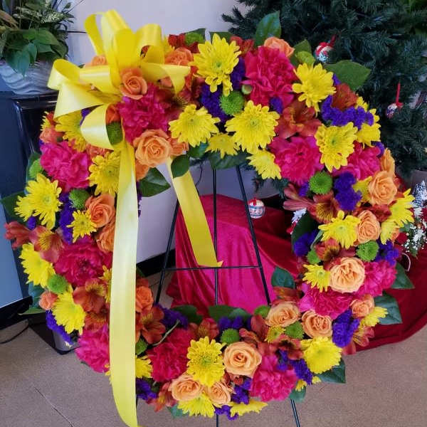 Tropical Standing Wreath