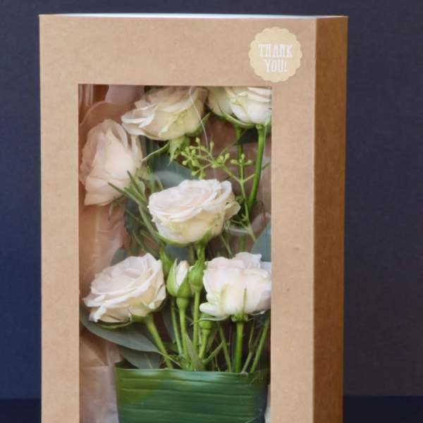 "GRATEFUL" Boxed Floral Arrangement from T'sul Custom Floral Design in Newport Beach, CA