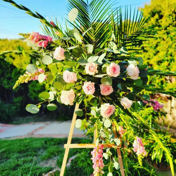 Glorious Farewell Crescent Funeral Spray