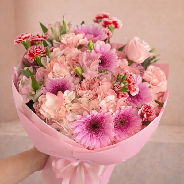 Pink Garden Flower Bouquet