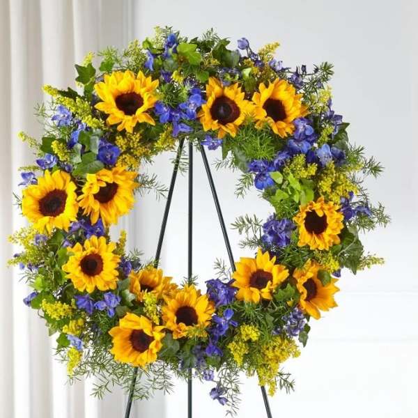 The beautiful Sunflowers Wreath