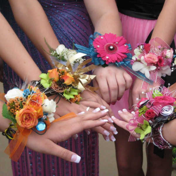 Custom Pom Wrist Corsage