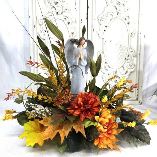 Fall SILK/ARTIFICIAL angel arrangement