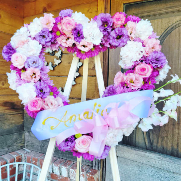 Sweetest Memory Standing Funeral Heart