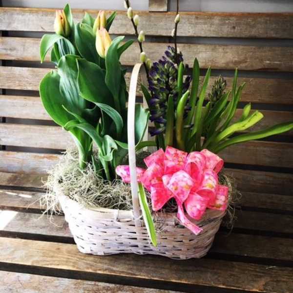 BLOOMING SPRING BASKET ( AVAILABLE MARCH 28TH ON )