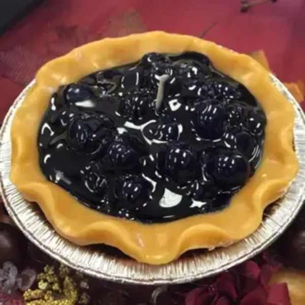 5" Blueberry Pie Tart Candle
