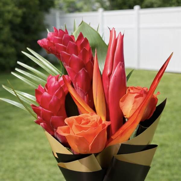 Signature Tropical Wrapped Bouquet
