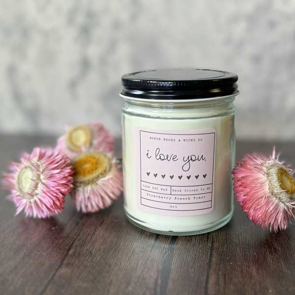 I Love You Candle