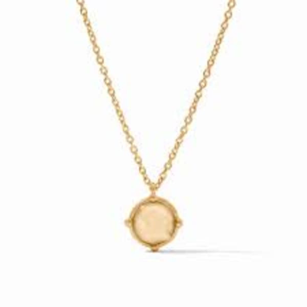 Honeybee Solitaire Necklace Iridescent Champagne