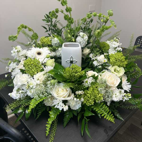 Wreath to surround an urn.