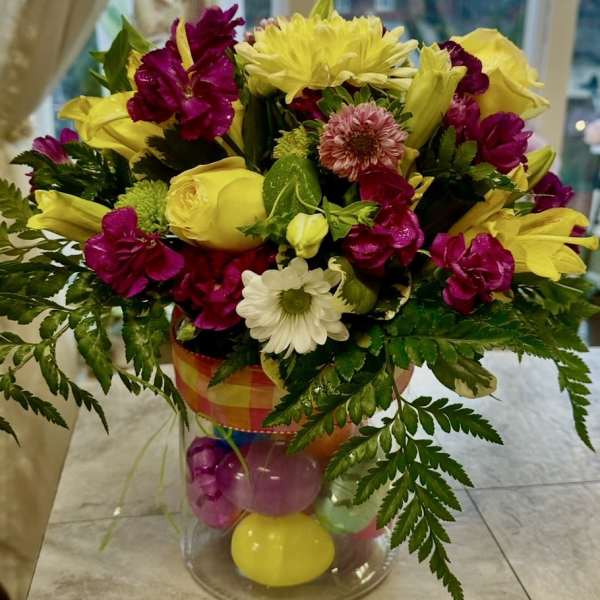 EASTER SURPRISES CANISTER ARRANGEMENT