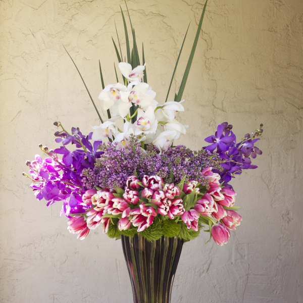 Tulips, Lilacs and Orchids