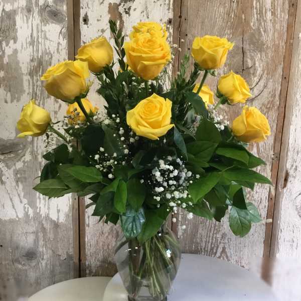 1 Dozen Yellow Roses