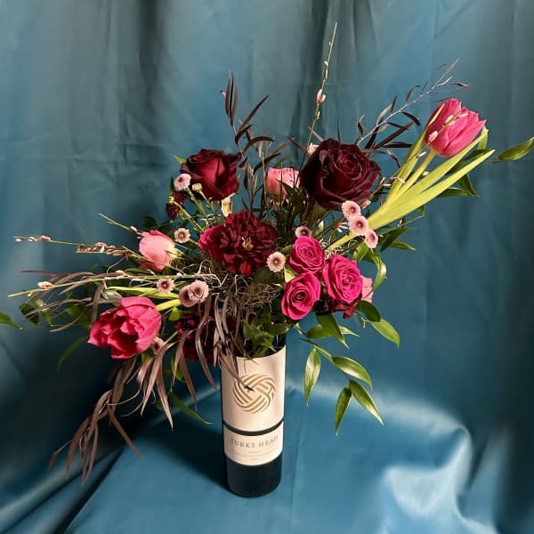 Floral Bottle Topper (Wine Not Included)