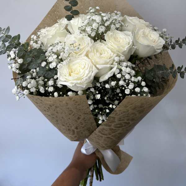 White Roses Bouquet