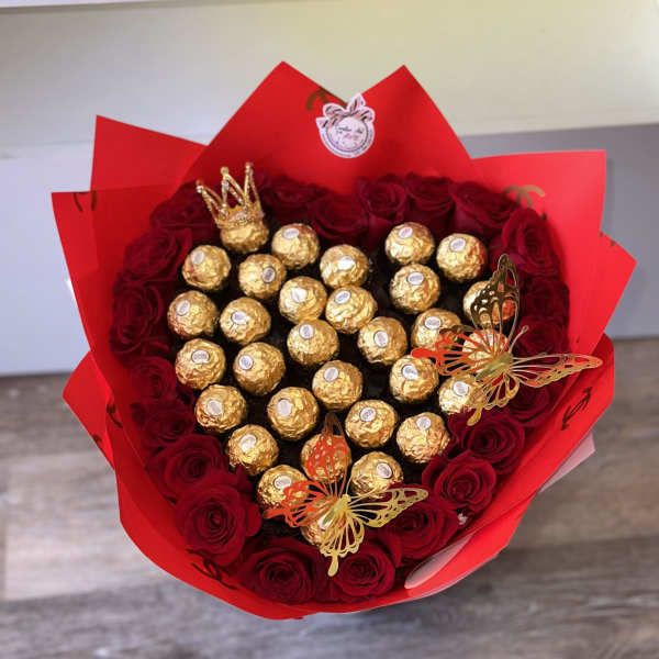 CHANEL HEART BOUQUET WITH HIDDEN PERSONALIZED PHRASE