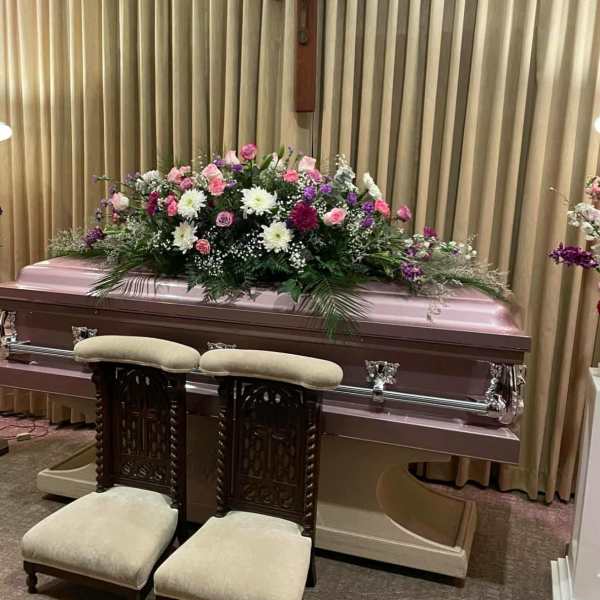 Lavender Bloom Casket