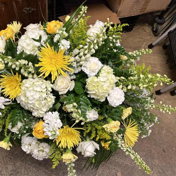 Two tone casket spray ( read description)