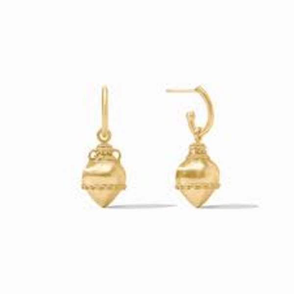 Amphora Hoop and Charm Earring