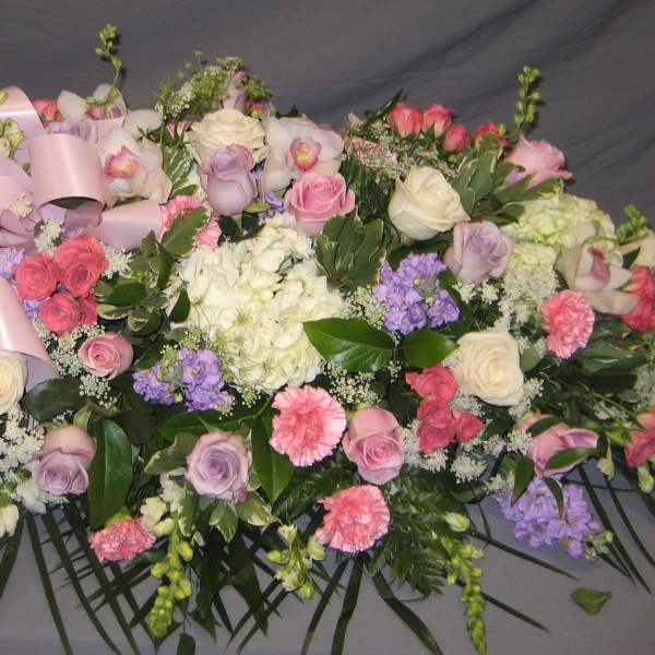 Pink & Purple Casket Spray C3