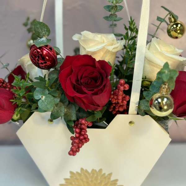 Winter Luxury Holiday Purse Arrangement