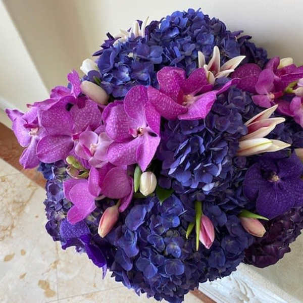 Stormy Blue Centerpiece