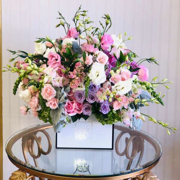 Jasmine - Dendrobium Orchids, Phalaenopsis Orchids, Roses, Spray Roses, Dusty Miller and More!