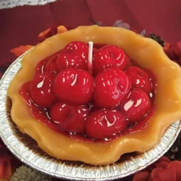 5" Cherry Pie Tart Candle