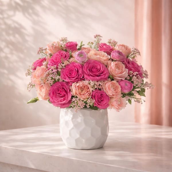 Blush Pink Rose Arrangement
